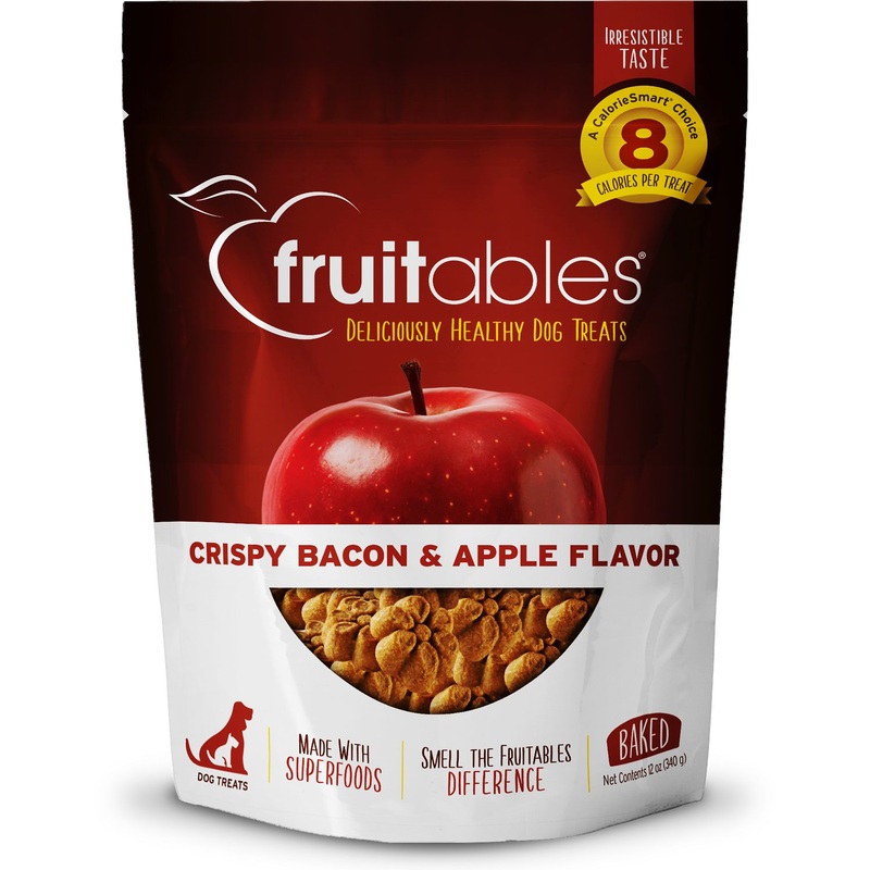 Fruitables Healthy Dog Treats: Crispy Bacon & Apple 12 Oz.