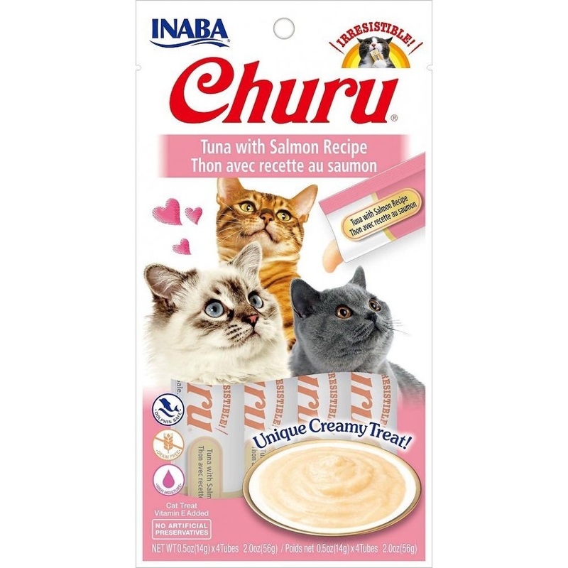 Inaba Churu Tuna with Salmon Puree Recipe Cat Treat