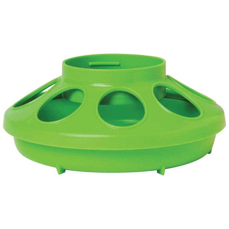 LITTLE GIANT PLASTIC POULTRY FEEDER BASE 1 QT GREEN