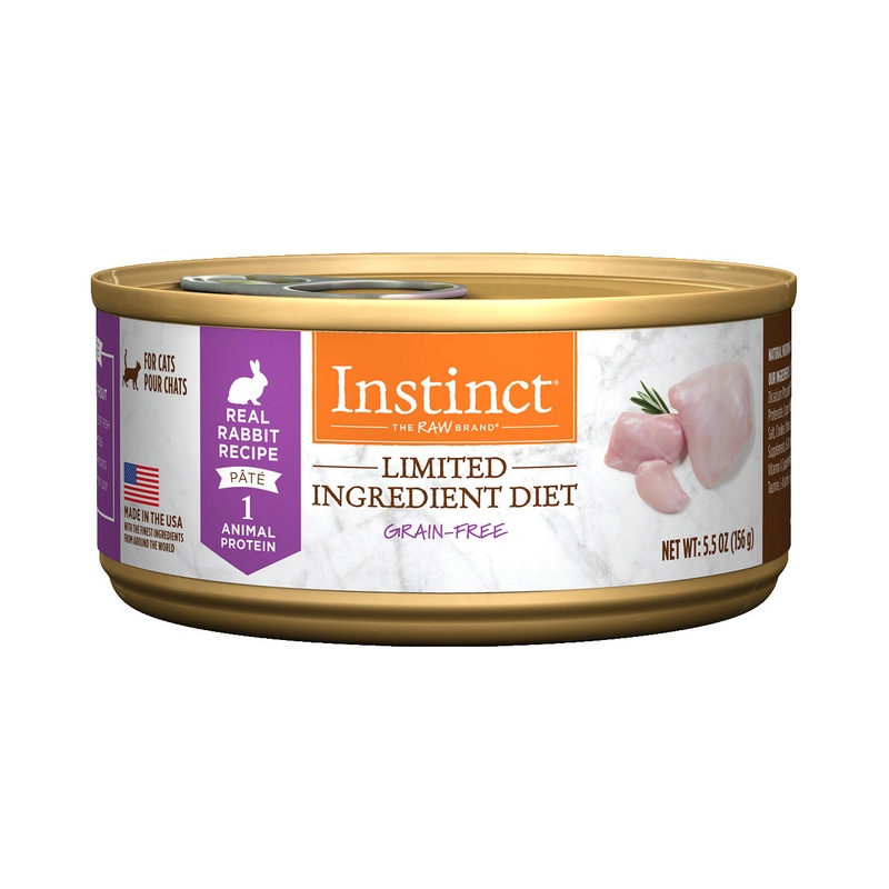 Nature’s Variety Instinct LID Rabbit Wet Cat Food 5.5-oz, 12 cans