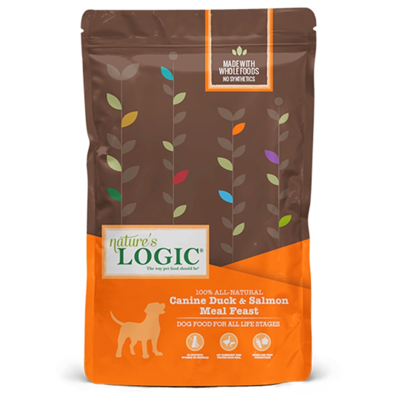 Natures Logic Canine Duck & Salmon Meal Feast 25 Lb