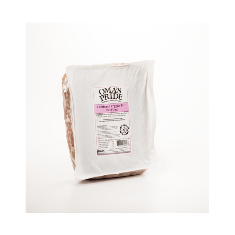 Oma’s Pride Frozen Mixes Lamb Mix 5 lb