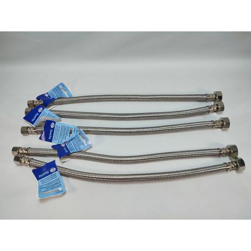 Plumb Pak E-Z Faucet Supply Tubes. Stainless Steel 16″