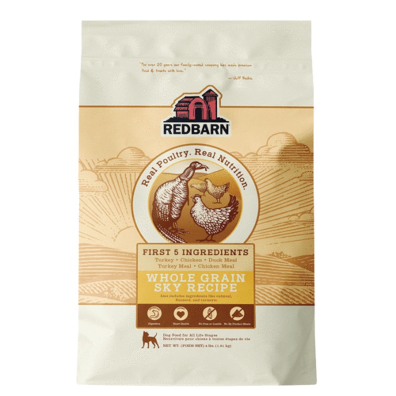Redbarn Whole Grain Sky Recipe Dog Food 4 Lb Bag