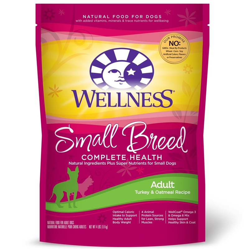 Wellness Complete Health Small Breed Adult Turkey Dry Dog Food 4-lb