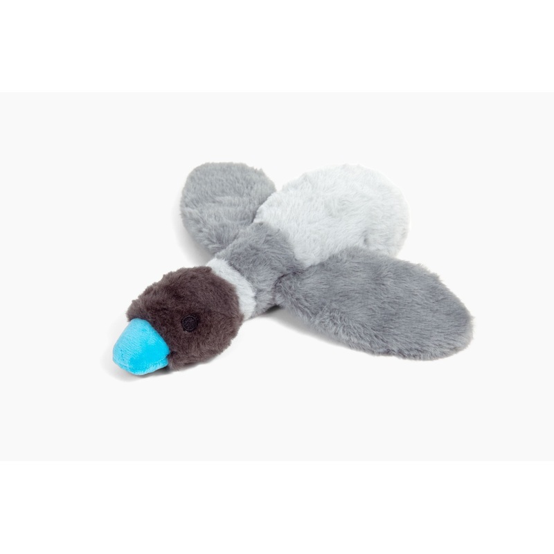 Attachment Theory Plush Duck with Squeaker Toy for Dogs 7 in