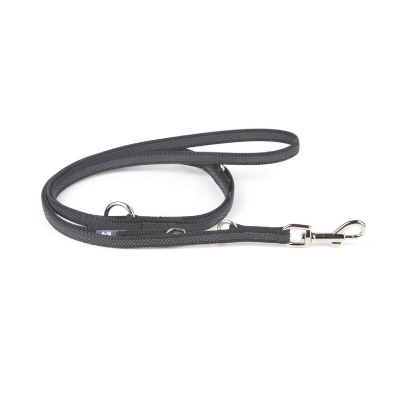 Color & Gray Adjustable Leash – Black-Gray / Width 2 cm