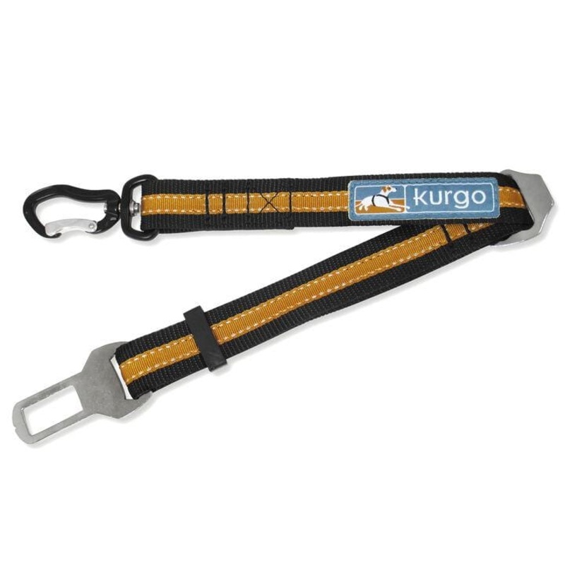 Kurgo Direct To Seatbelt Swivel Tether orange