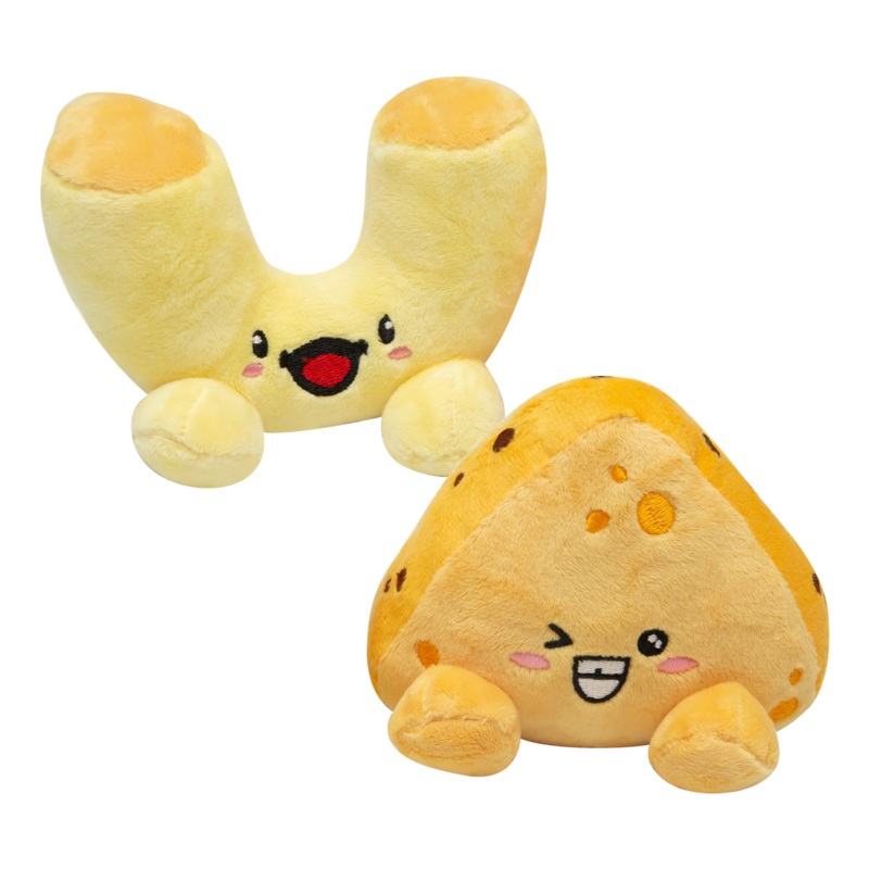 Snugarooz Snugarooz Mac & Cheese Plush Dog Toy 2 Pack