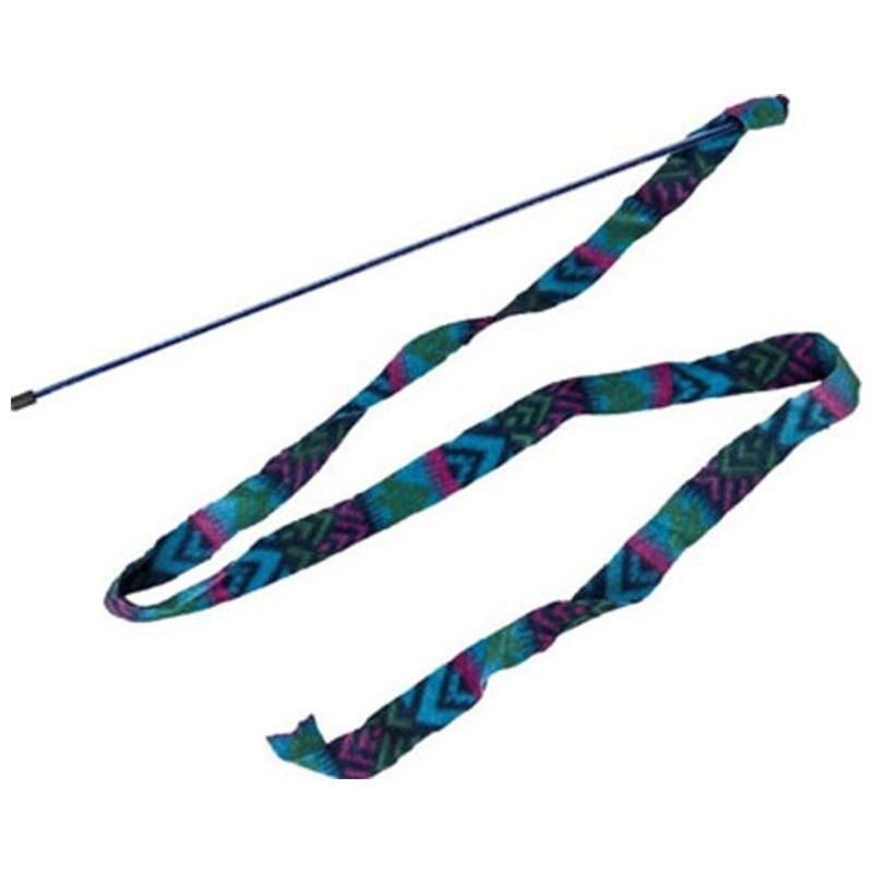 SPOT CAT PRANCER FLEECE FRENZY WAND 60 IN ASSORTED