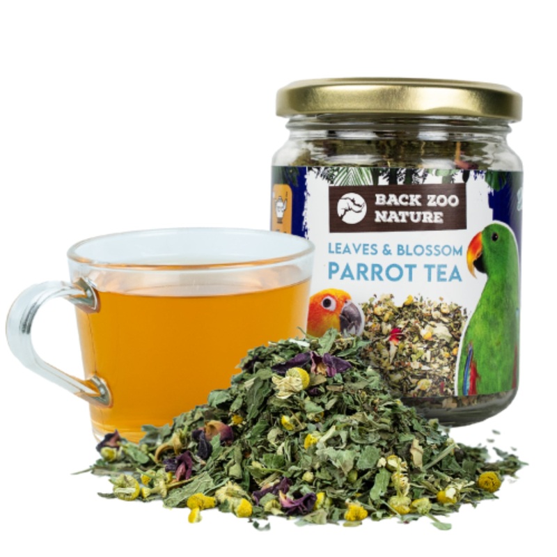 Back Zoo Nature Parrot Leaves & Blossom Tea  Calming Herbal Infusion for Parrots & Parakeets (35g)