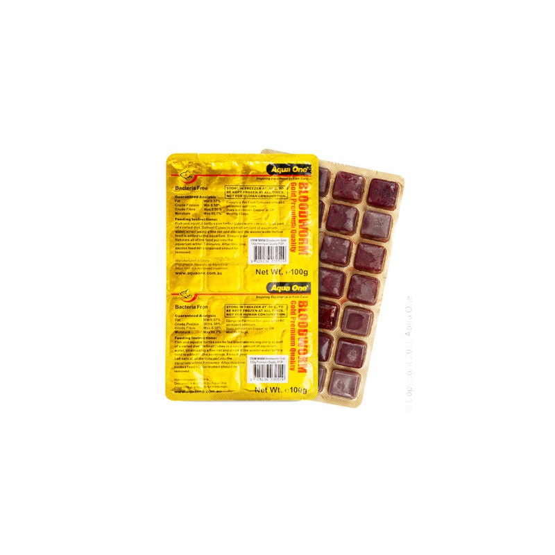 Bloodworm Frozen Food Gold 100g Premium Quality 100g