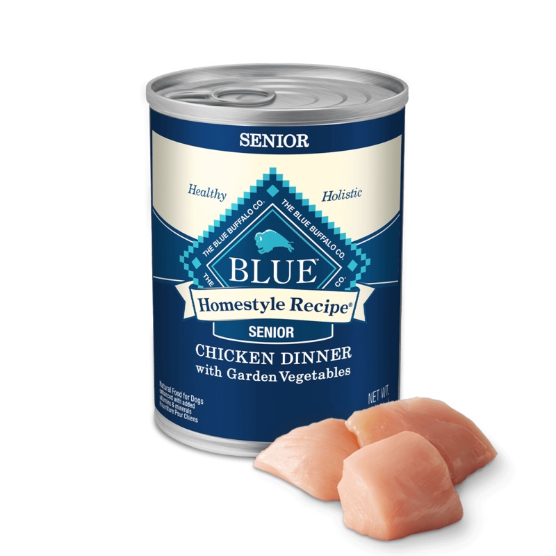 Blue Buffalo Homestyle Senior Dinner Chicken with Garden Vegetables & Brown Rice Canned Dog Food