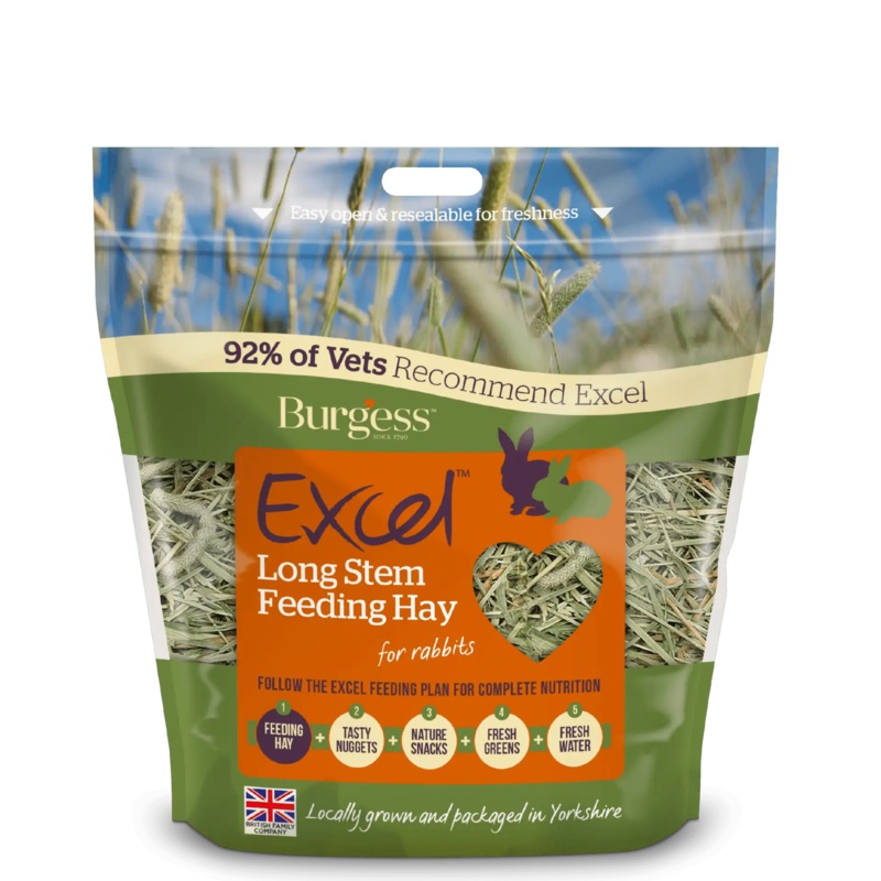 Burgess Excel Long Stem Feeding Hay 1kg