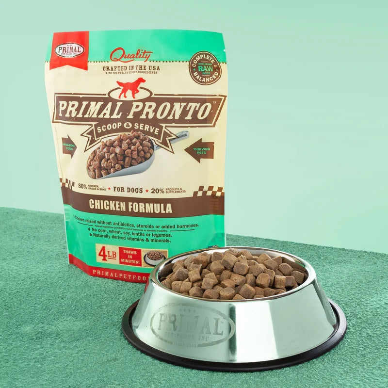 *In Store Only* Primal Canine Raw Frozen Pronto Chicken 4lb