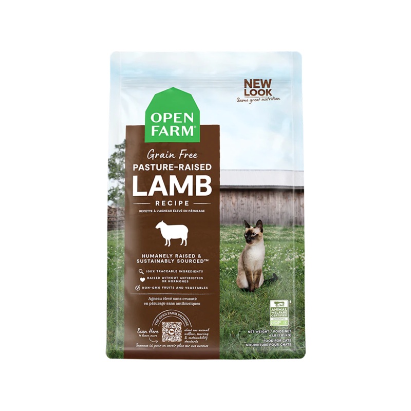 Open Farm Pasture-Raised Lamb Dry Cat Food 4lb