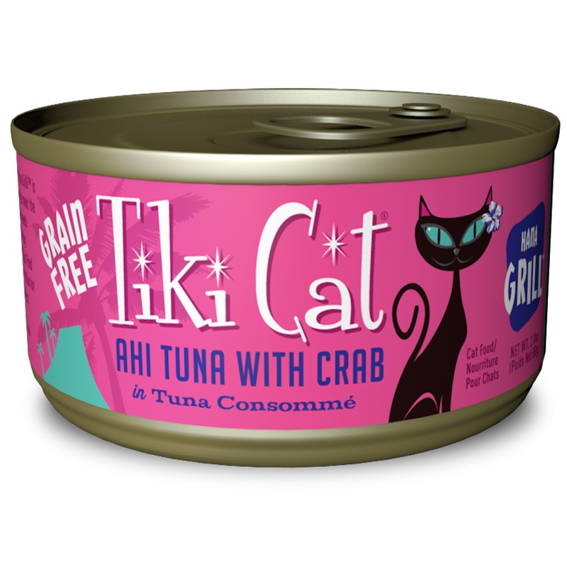 Tiki Cat Hana Grill Grain Free Ahi Tuna With Crab In Tuna Consomme Canned Cat Food