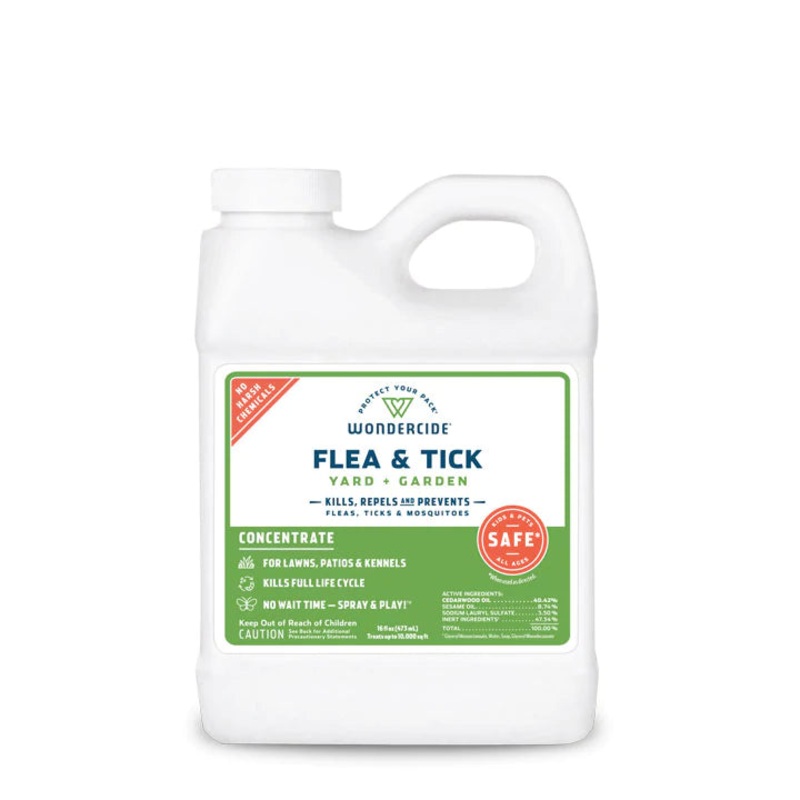 Wondercide Flea & Tick Concentrate for Yard + Garden with Natural Essential Oils 16 Oz