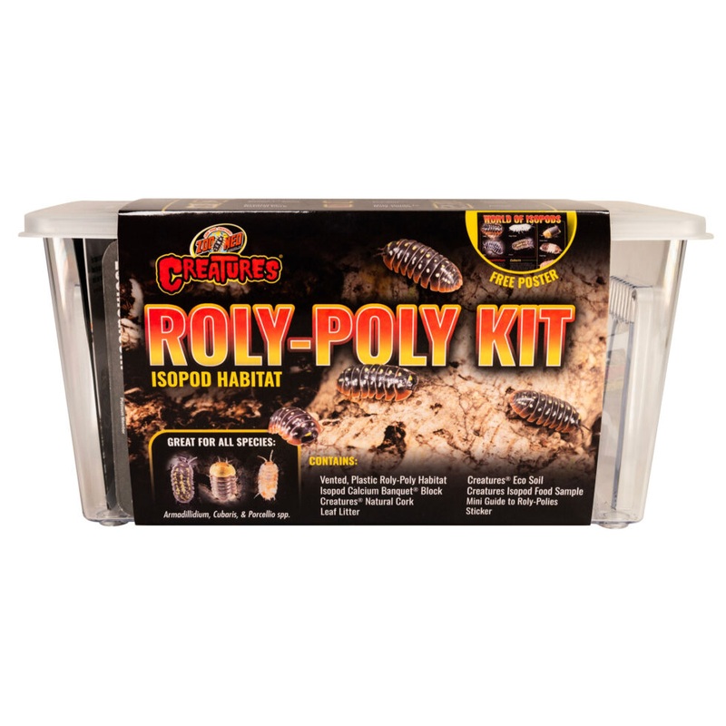 Zoo Med Creatures Roly Poly Kit Isopod Habitat 10.25x5x5.75″