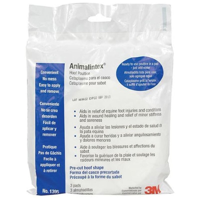 3M ANIMALINTEX HOOF POULTICE 5.5X5.5 IN-3 PK