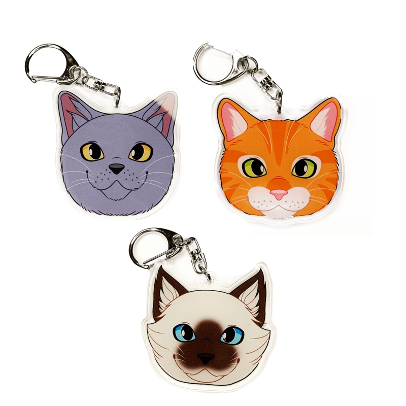 Acrylic Keychain – Cats Ragdoll