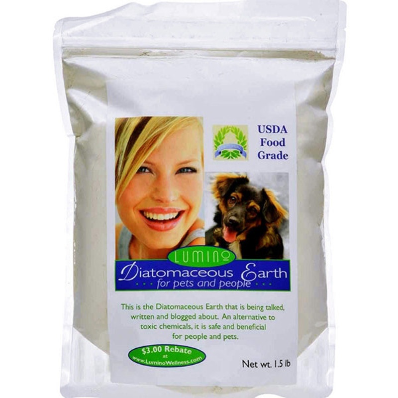 Diatomaceous Earth Pets Non-Toxic Mechanical Flea Treatment Powder 1.5 Pounds