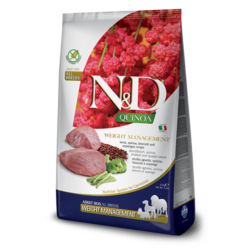 Farmina Natural & Delicious Quinoa & Lamb Weight Management Dog Food