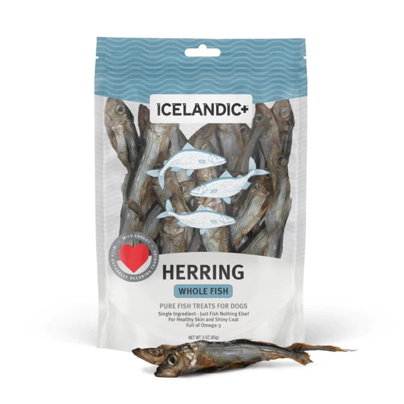 Icelandic Whole Herring Fish Dog Treats 3oz