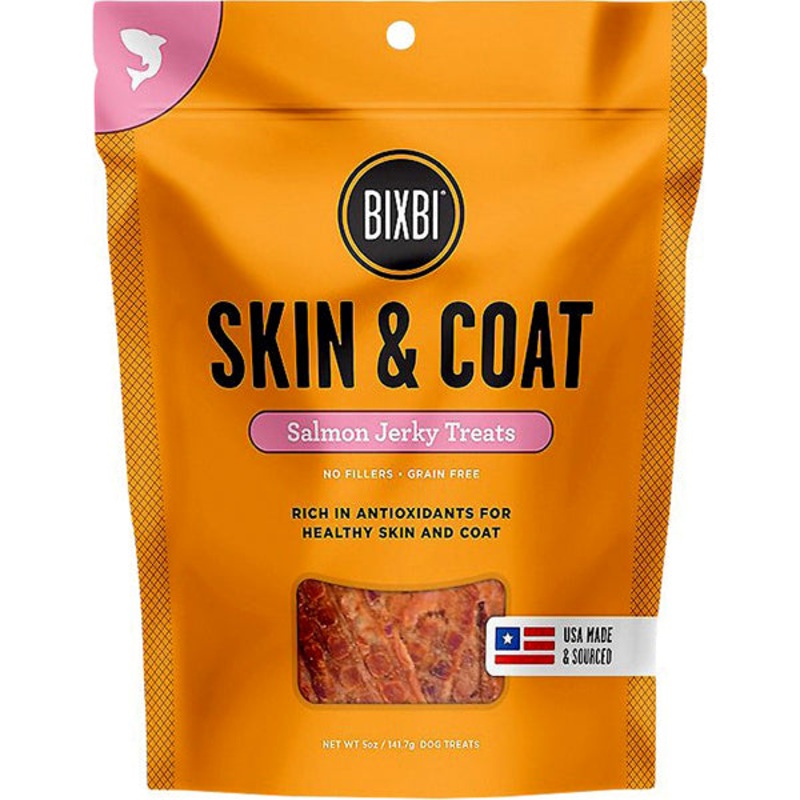 Jerky Skin & Coat Salmon Dog Treats 5oz