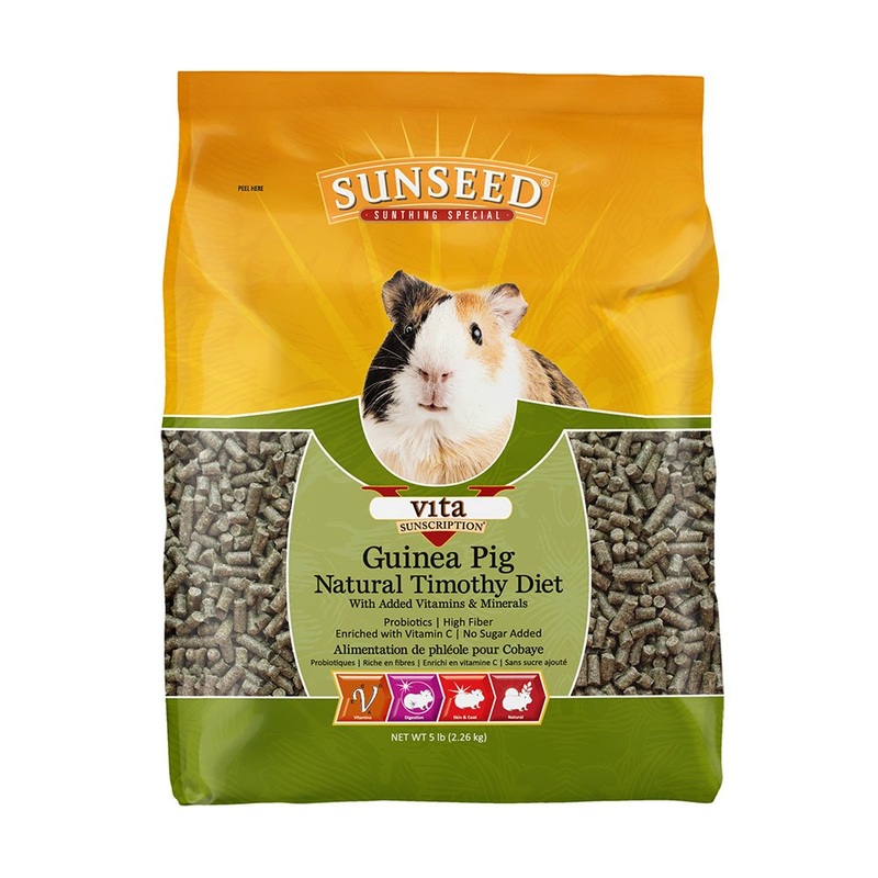 Sunseed Vita Sunscription Natural Timothy Guinea Pig Diet Food 5 lb
