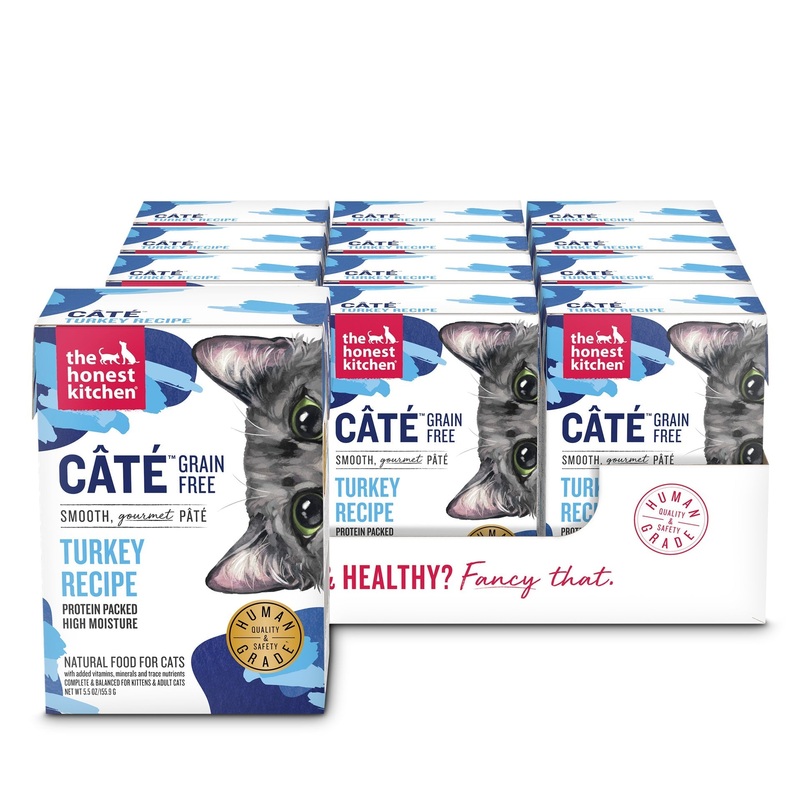 The Honest Kitchen Grain Free Pate Turkey Recipe Wet Cat Food 5.5 oz
