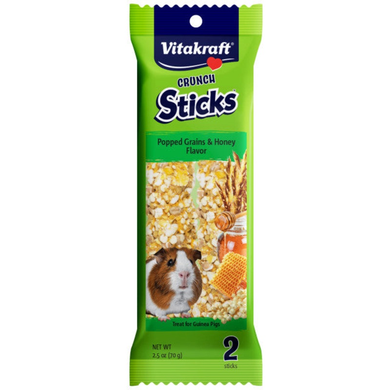 Vitakraft Crunch Sticks Popped Grain & Honey Guinea Pig Treats 2.5 oz
