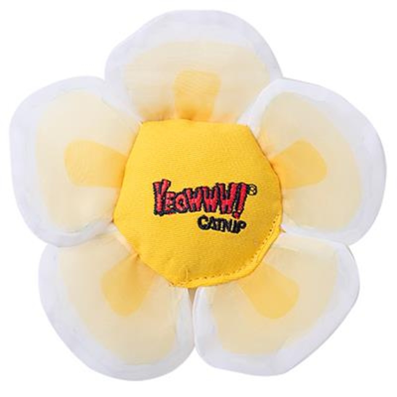 Yeowww! Daisy’s Flower Tops White Catnip  Cat Toy
