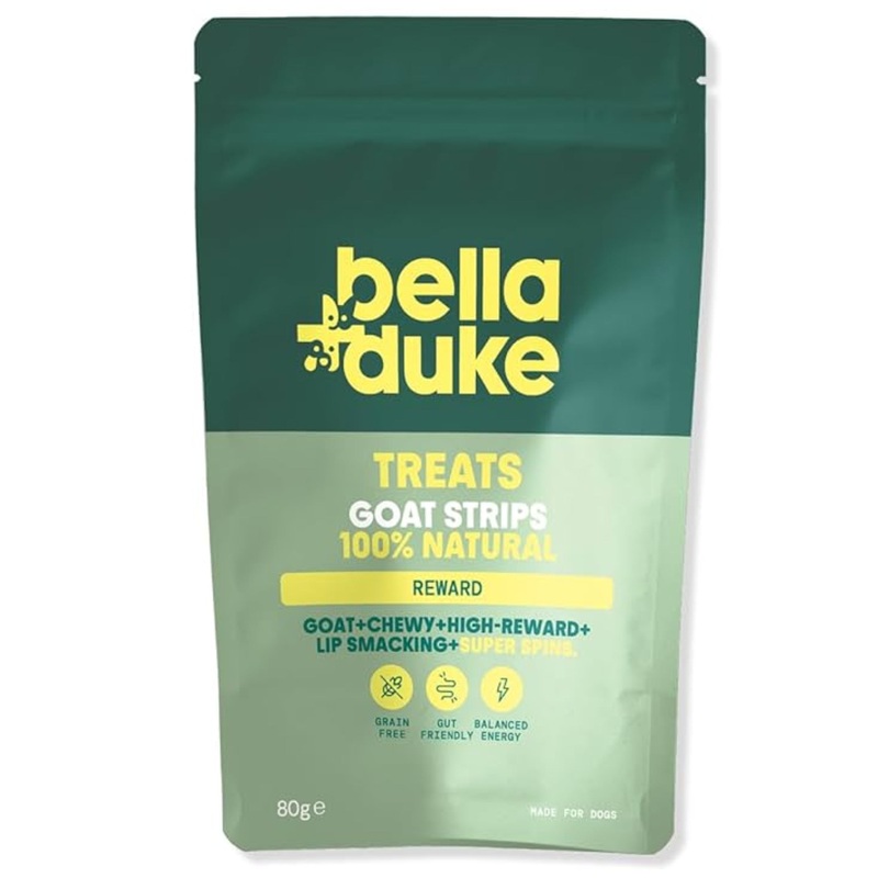 Bella & Duke Goat Strips 100% Natural treats for Dogs 80g