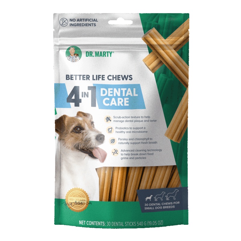 Dr. Marty’s Better Life Chews 4-in-1 Dental Care – Small