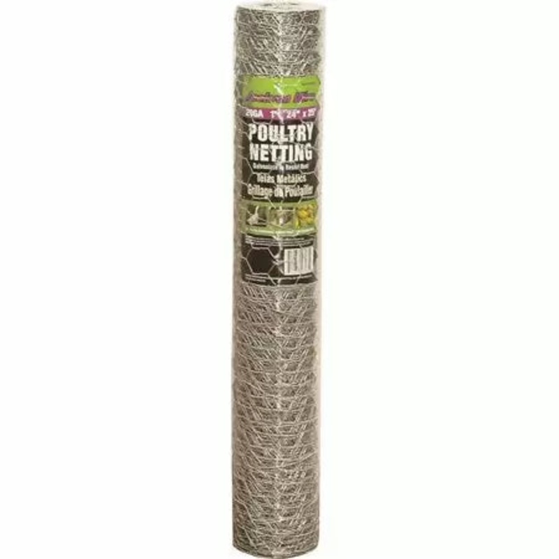 Jackson Wire 1 In. x 24 In. x 25 ft. Poultry Netting 20 Gauge Hex Pack 1″ x 24″ x 25′