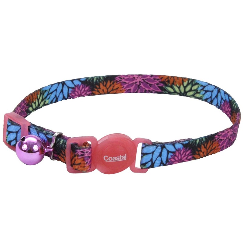 Safe Cat Fashion Adjustable Breakaway Collar with Bell – Wildflower