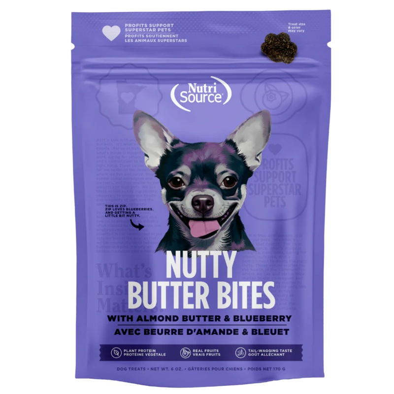 Nutrisource Almond Butter & Blueberry Nutty Butter Bites