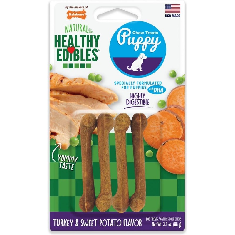 Nylabone Healthy Edibles Puppy Turkey And Sweet Potato Dog Treats