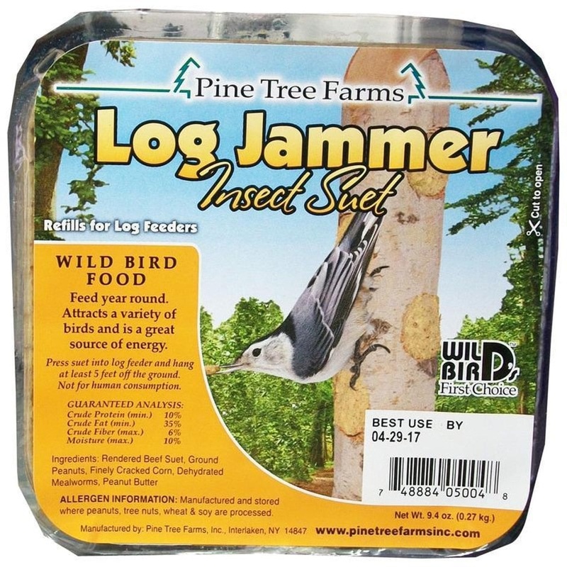 Pine Tree Farms Log Jammer Insect Suet Plugs 9.4 oz