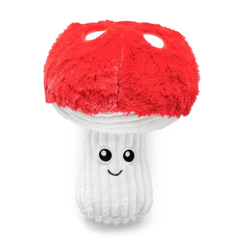 ThoozyPet Mushroom Plush Dog Toy 9.4 in