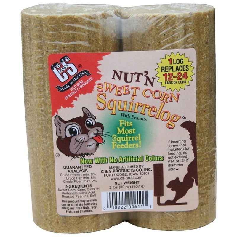 C&S Nut ‘N Sweet Corn Squirrelog Refill