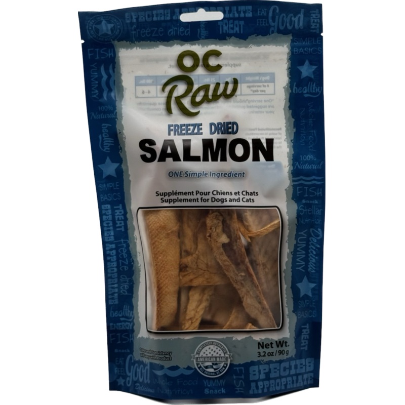 OC Raw Dog Freeze Dried Salmon 3.2 Oz