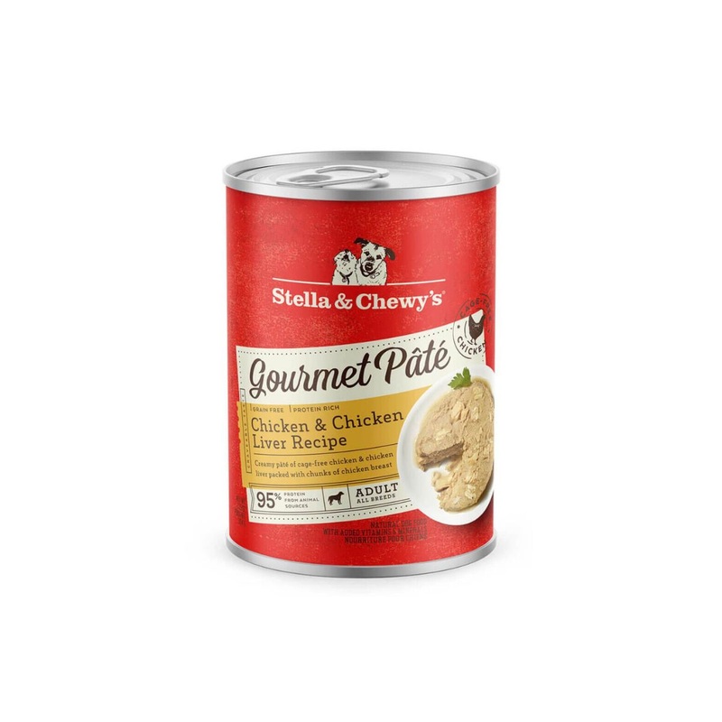 Stella & Chewy’s Gourmet Pate with Chicken & Chicken Liver for Dogs 12.5oz