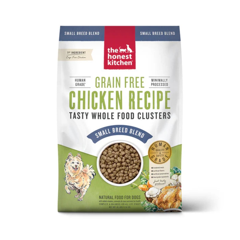 The Honest Kitchen Grain Free Chicken Whole Food Clusters for Small Breeds – 4lb