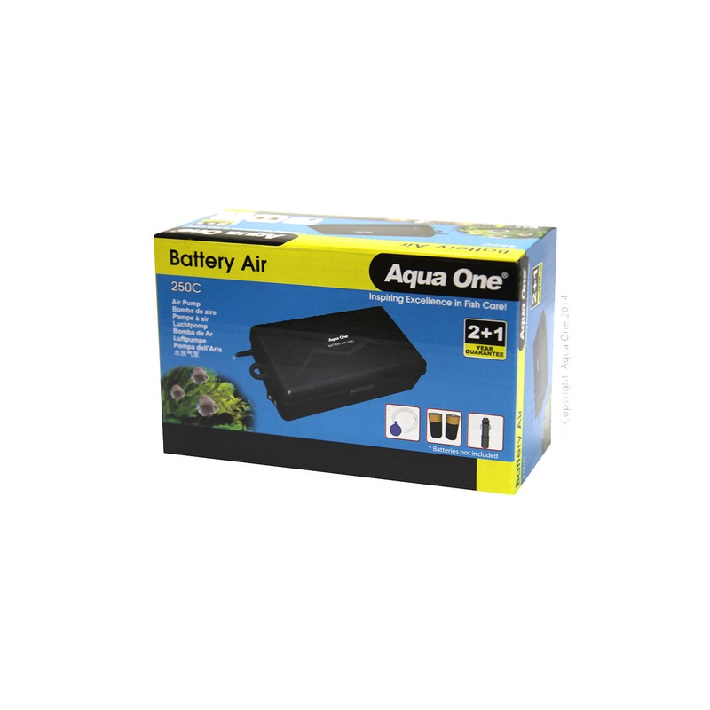 Aqua One Battery Air 250C Air Pump Portable 150LH W Cigarette Lighter USB Cable