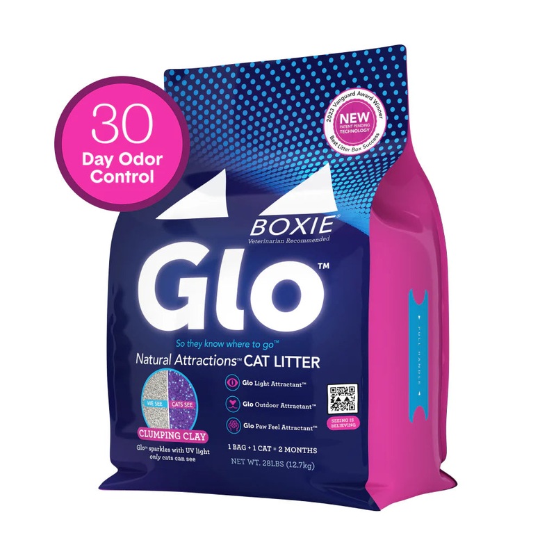 Boxie Cat Glo Natural Attractions Clumping Clay Cat Litter – 28lb