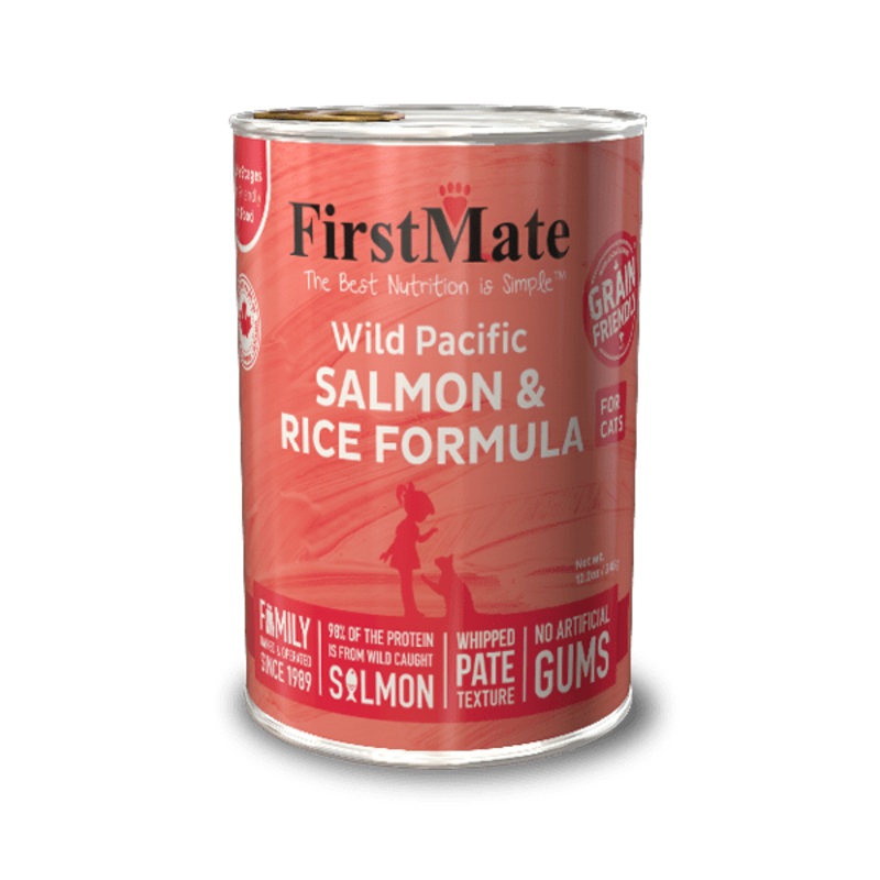 FirstMate Cat Can Wild Pacific Salmon & Rice 12.2oz
