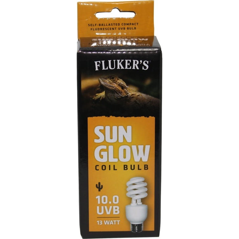 Fluker’s Sun Glow Coil Bulb Desert, 10 UVB, 13 Watt