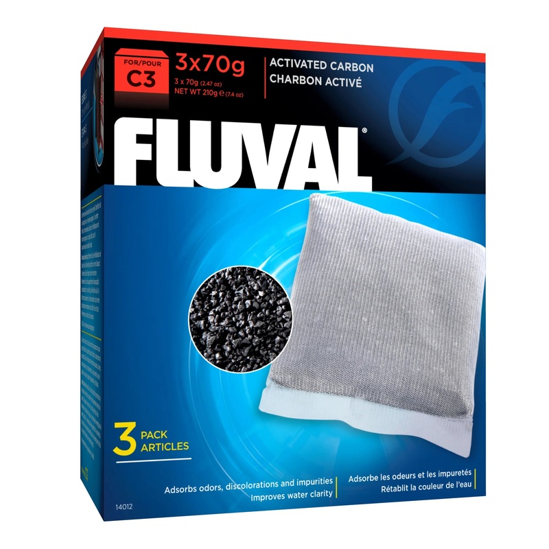 Fluval C3 Hang On Filter Carbon 3 Pack
